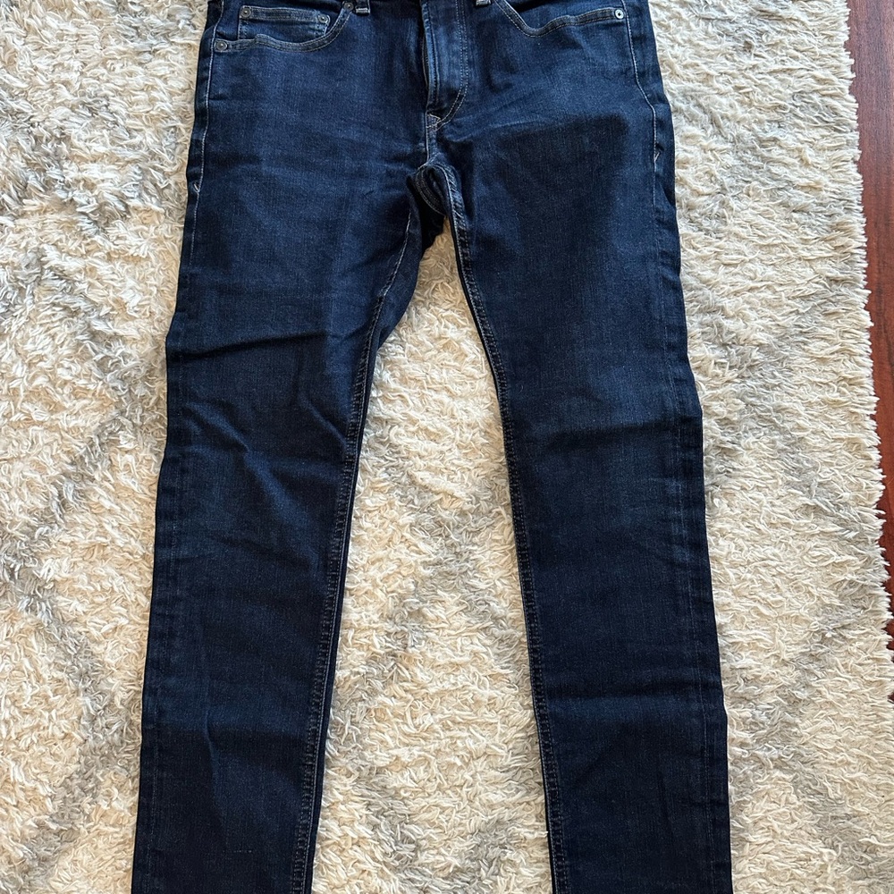 Express Men's Deep Indigo Skinny Jeans